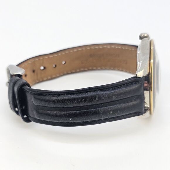 VTG Fossil New Orleans Saints NFL Men Watch 37MM Black Leather Bands New Battery - Picture 8 of 13